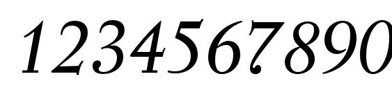 Regent Pro Italic Font, Number Fonts
