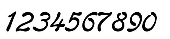 Regina Kursiv Italic Font, Number Fonts