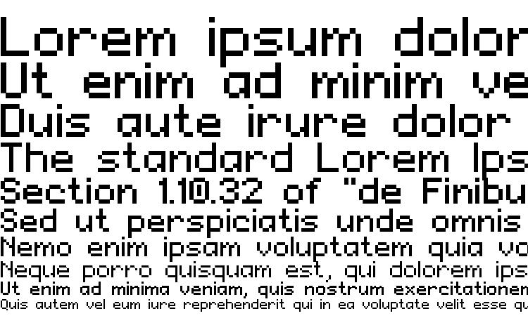 specimens Regupix font, sample Regupix font, an example of writing Regupix font, review Regupix font, preview Regupix font, Regupix font