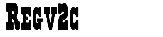 Regv2c font, free Regv2c font, preview Regv2c font