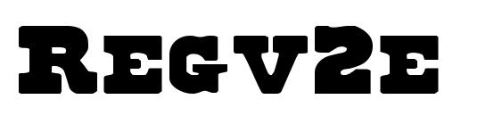 Regv2e font, free Regv2e font, preview Regv2e font
