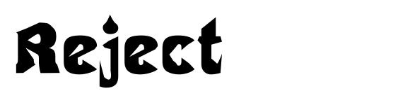 Reject font, free Reject font, preview Reject font