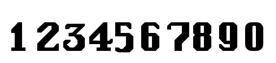 Relbe Regular Font, Number Fonts