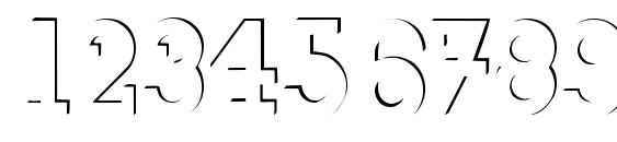 ReliefDeco Medium Font, Number Fonts