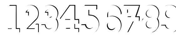 ReliefDeco Font, Number Fonts