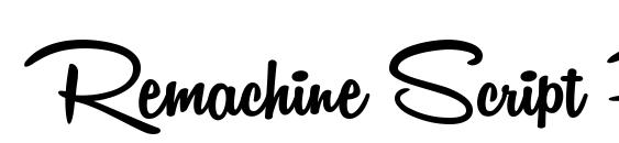 Remachine Script Personal Use font, free Remachine Script Personal Use font, preview Remachine Script Personal Use font