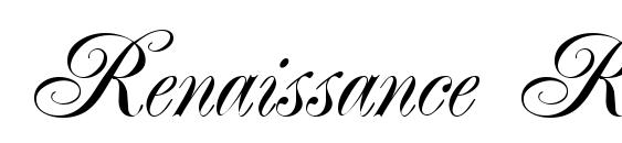 шрифт Renaissance Regular, бесплатный шрифт Renaissance Regular, предварительный просмотр шрифта Renaissance Regular