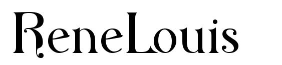 шрифт ReneLouis, бесплатный шрифт ReneLouis, предварительный просмотр шрифта ReneLouis