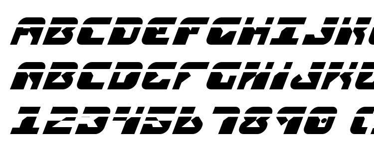 glyphs Replicant Laser Italic font, сharacters Replicant Laser Italic font, symbols Replicant Laser Italic font, character map Replicant Laser Italic font, preview Replicant Laser Italic font, abc Replicant Laser Italic font, Replicant Laser Italic font