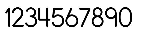 ReportRg Regular Font, Number Fonts