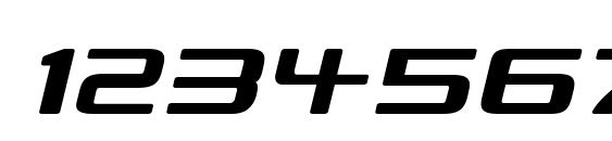 Republikaps exp italic Font, Number Fonts