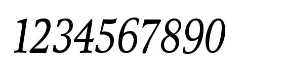 Res Publica Cond Italic Font, Number Fonts