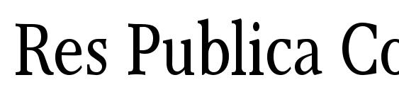 Res Publica Cond font, free Res Publica Cond font, preview Res Publica Cond font