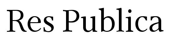 Res Publica font, free Res Publica font, preview Res Publica font