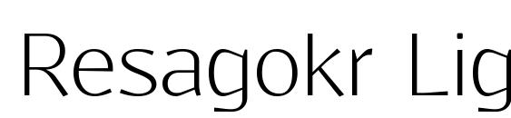 Resagokr Light font, free Resagokr Light font, preview Resagokr Light font