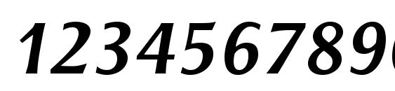 ResavskaBGSans BoldItalic Font, Number Fonts