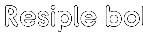 Resiple boldoutline font, free Resiple boldoutline font, preview Resiple boldoutline font