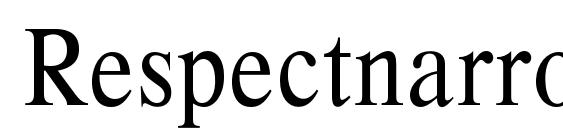 Respectnarrowc font, free Respectnarrowc font, preview Respectnarrowc font