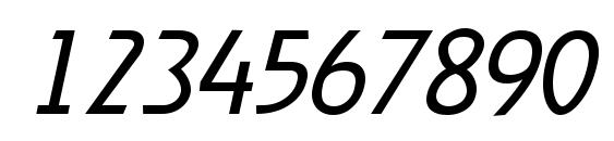 RevelLight Italic Font, Number Fonts