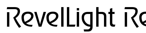 шрифт RevelLight Regular, бесплатный шрифт RevelLight Regular, предварительный просмотр шрифта RevelLight Regular