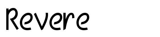 шрифт Revere, бесплатный шрифт Revere, предварительный просмотр шрифта Revere