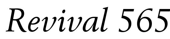Revival 565 Italic BT Font