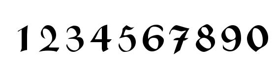 Шрифт Rhapsodie Swash Caps Normal, Шрифты для цифр и чисел