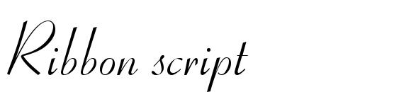 Ribbon script font, free Ribbon script font, preview Ribbon script font