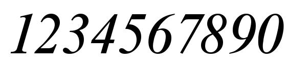 Riccione Serial RegularItalic DB Font, Number Fonts