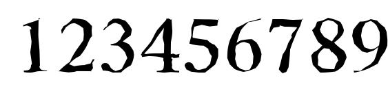 RiccioneAntique Regular Font, Number Fonts