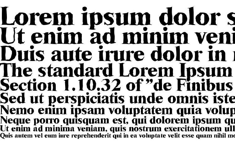 specimens RiccioneAntique Xbold Regular font, sample RiccioneAntique Xbold Regular font, an example of writing RiccioneAntique Xbold Regular font, review RiccioneAntique Xbold Regular font, preview RiccioneAntique Xbold Regular font, RiccioneAntique Xbold Regular font