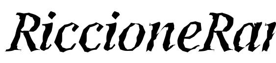 RiccioneRandom Italic font, free RiccioneRandom Italic font, preview RiccioneRandom Italic font