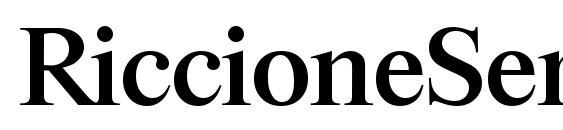 RiccioneSerial Medium Regular Font