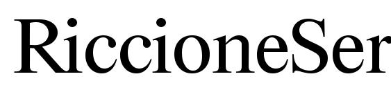 RiccioneSerial Regular Font