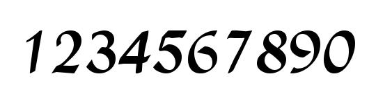 Richmond Regular DB Font, Number Fonts