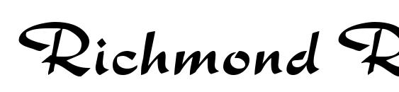 Richmond Regular DB font, free Richmond Regular DB font, preview Richmond Regular DB font