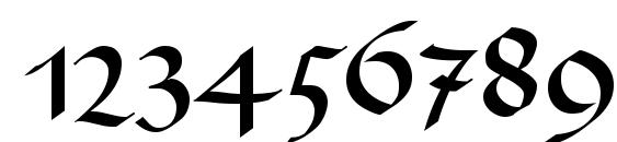 RichmondFraktur LT Regular Font, Number Fonts