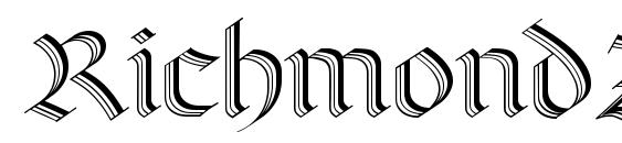 шрифт RichmondZierschrift LT Dfr, бесплатный шрифт RichmondZierschrift LT Dfr, предварительный просмотр шрифта RichmondZierschrift LT Dfr