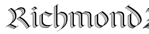шрифт RichmondZierschrift LT Regular, бесплатный шрифт RichmondZierschrift LT Regular, предварительный просмотр шрифта RichmondZierschrift LT Regular