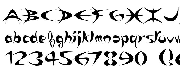 glyphs Riky Depredador Normal font, сharacters Riky Depredador Normal font, symbols Riky Depredador Normal font, character map Riky Depredador Normal font, preview Riky Depredador Normal font, abc Riky Depredador Normal font, Riky Depredador Normal font