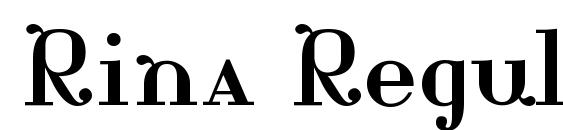 шрифт Rina Regular, бесплатный шрифт Rina Regular, предварительный просмотр шрифта Rina Regular