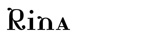 шрифт Rina, бесплатный шрифт Rina, предварительный просмотр шрифта Rina