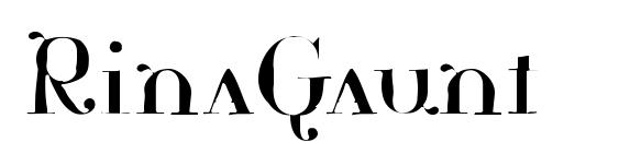 шрифт RinaGaunt, бесплатный шрифт RinaGaunt, предварительный просмотр шрифта RinaGaunt