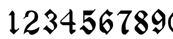 RINGYO Regular Font, Number Fonts