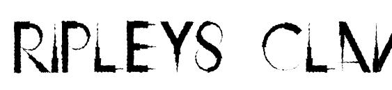 Ripleys Claws Font