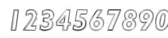 Ripplemere ThinItalic Font, Number Fonts