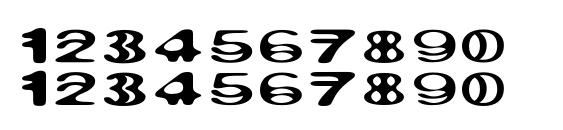 Ritualthree Font, Number Fonts
