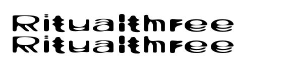 Ritualthree font, free Ritualthree font, preview Ritualthree font
