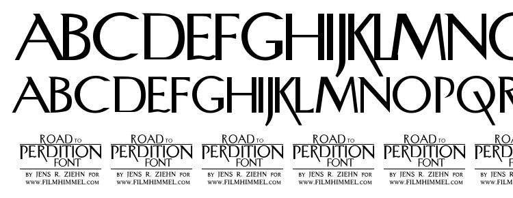 glyphs Road to Perdition font, сharacters Road to Perdition font, symbols Road to Perdition font, character map Road to Perdition font, preview Road to Perdition font, abc Road to Perdition font, Road to Perdition font