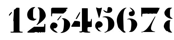 Roadcase Font, Number Fonts